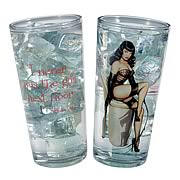 Bettie Page Tumbler Glass